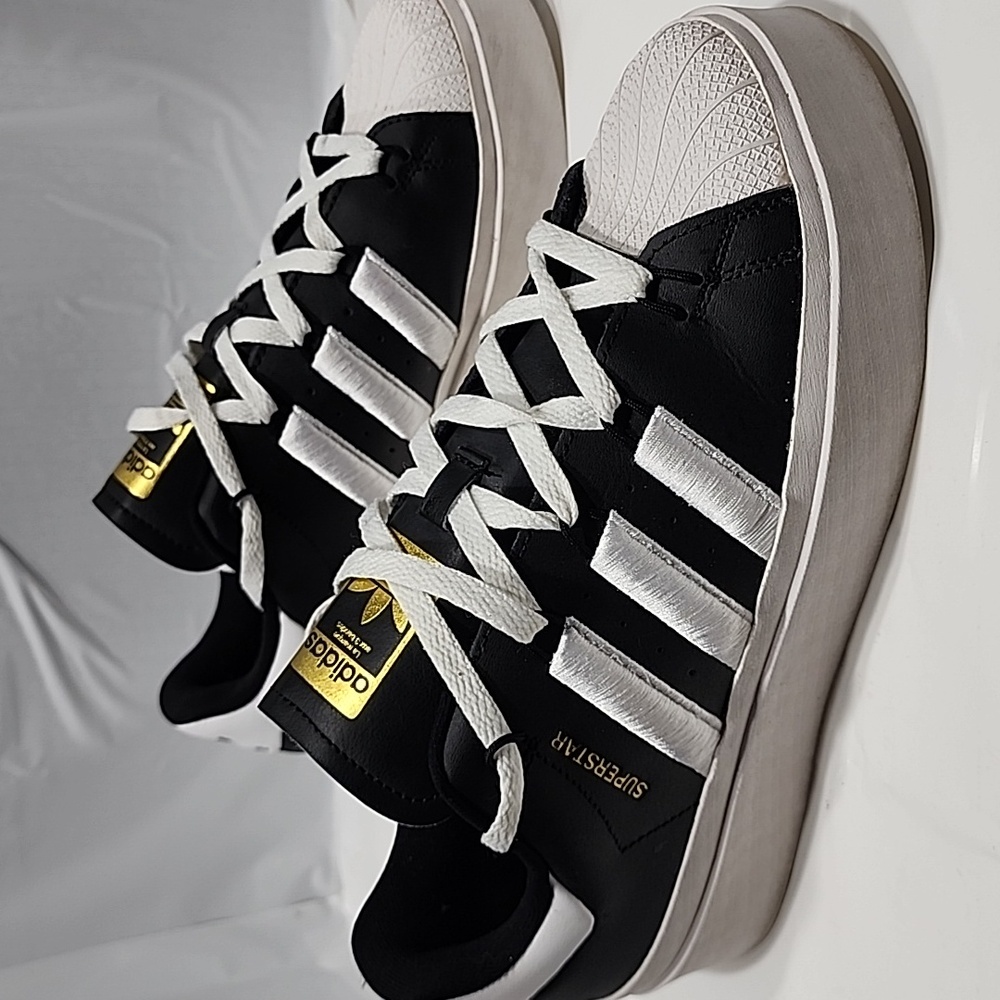 Adidas Wmns Superstar Bonega 'Black Gold Metallic' GX1841 Shoes Sz 11